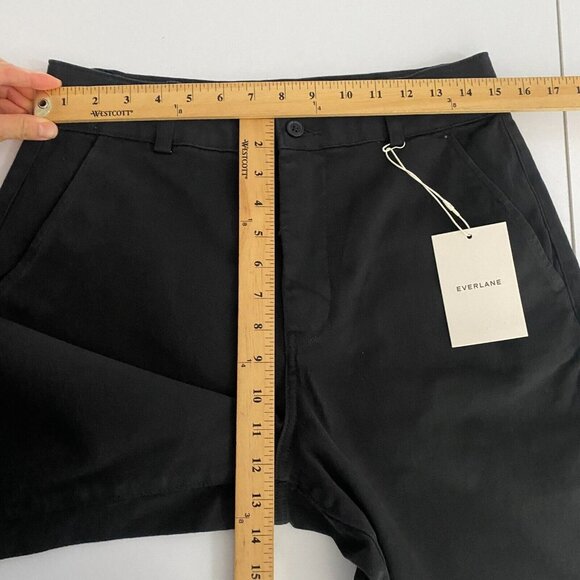 Everlane The Organic Cotton Straight-Leg Pants Size 10 Black - Picture 8 of 10